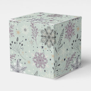 Vintage Snow Favour Box