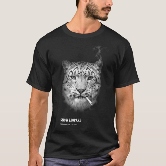 Vintage Snow Leopard T-Shirt (Front)