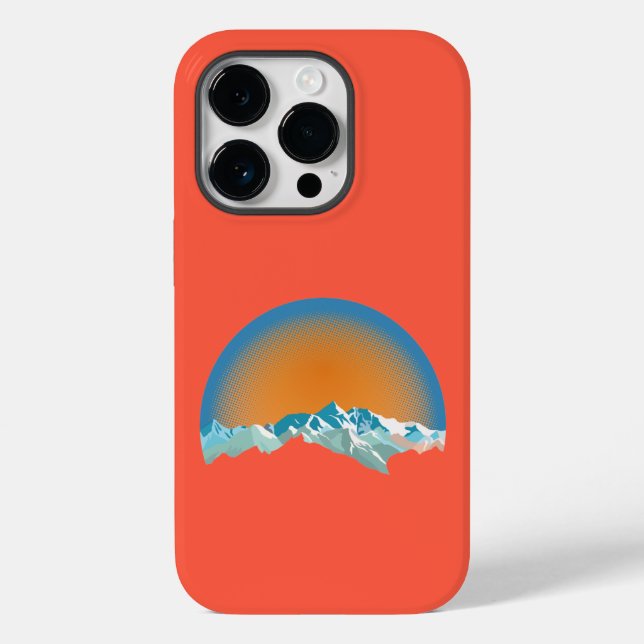 Vintage Snow Mountain Peak Case-Mate iPhone Case (Back)
