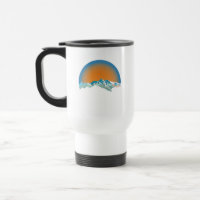 Vintage Snow Mountain Peak