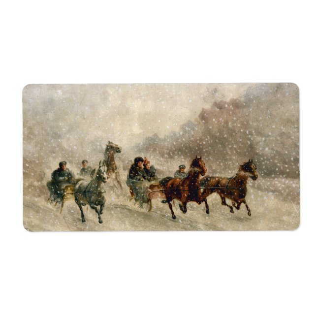 Vintage Snow Sleigh racing (Front)
