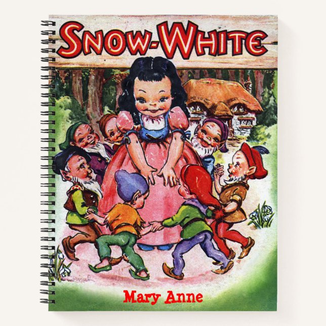 Vintage Snow White Fairy Tale Personalised Notebook (Front)