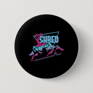 Vintage Snowboard Clothing 80s 90s Retro Snowboard 6 Cm Round Badge