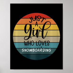 Vintage Snowboarding Poster