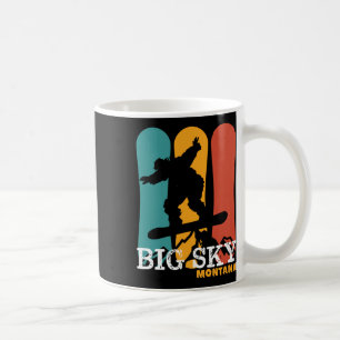 Vintage Snowboarding Resort Big Sky Montana Coffee Mug