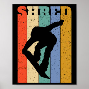 Vintage Snowboarding Snowboard Poster