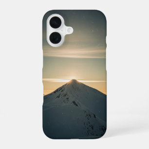 Vintage Snowy Mountain Peak iPhone 16 Case