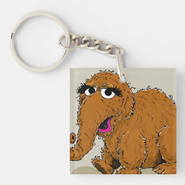 Vintage Snuffleupagus Key Ring (Front)
