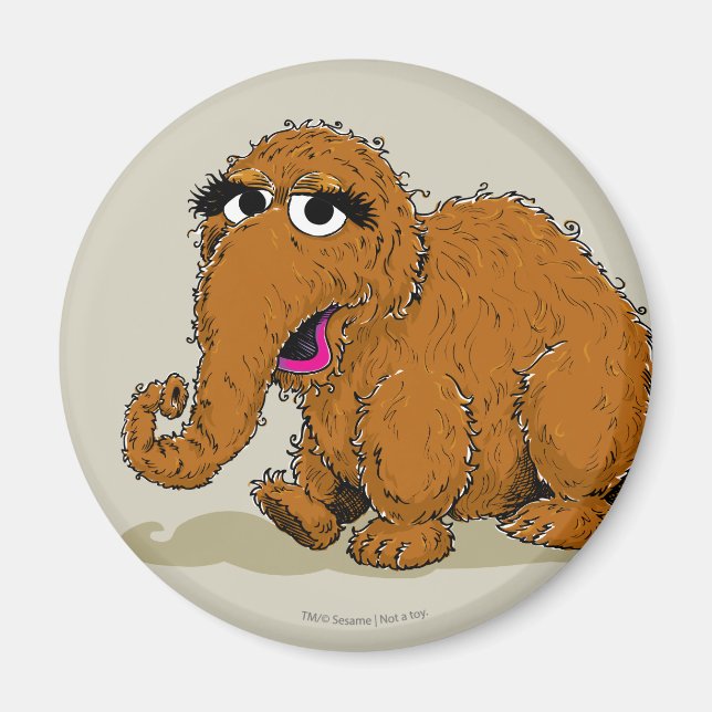 Vintage Snuffleupagus Magnet (Front)