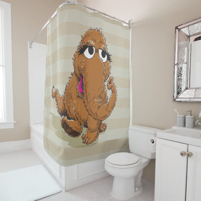 Vintage Snuffy Shower Curtain (In Situ)