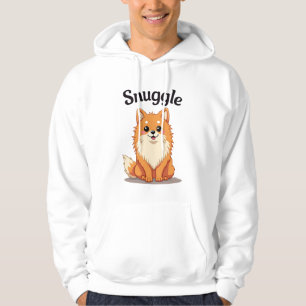 Vintage Snuggle Pomeranian Cute Dog Illustration D Hoodie
