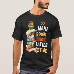 Vintage So Many Book So Little Time Book T-Shirt