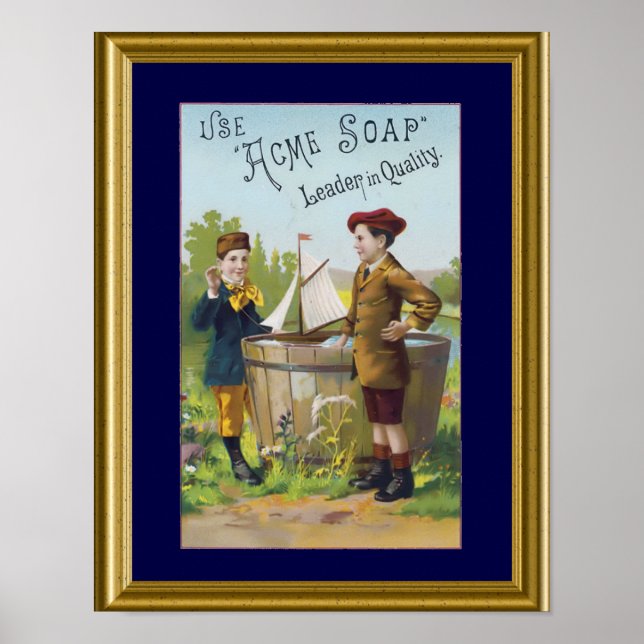 Vintage Soap Ad Art  Poster (Front)