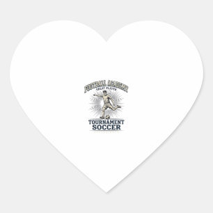 Vintage Soccer Academy Tournament Player Shirt (2) Heart Sticker