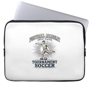 Vintage Soccer Academy Tournament Player Shirt (2) Laptop Sleeve
