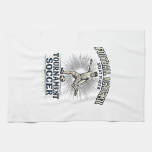 Vintage Soccer Academy Tournament Player Shirt (2) Tea Towel