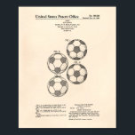 Vintage Soccer Ball 1964 Patent Art - Old Peper Poster<br><div class="desc">This Patent Art print is based on artwork from a drawing in a United States Patent.</div>