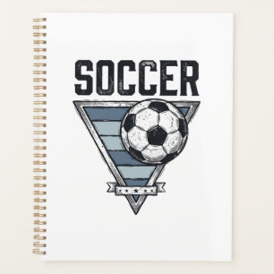 Vintage Soccer Ball Triangle Badge Shirt Design (2 Planner
