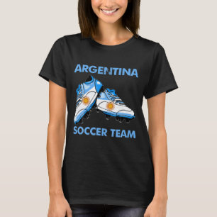 Vintage Soccer Boots Argentina Flag Argentina Socc T-Shirt