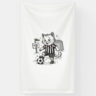 Vintage Soccer Cat Engraving Shirt Design_1 Banner