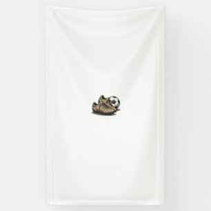 Vintage Soccer Cleats And Ball Shirt Design_1 Banner