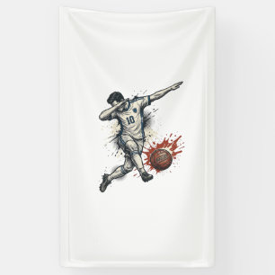 Vintage Soccer Dab Player Graphic Shirt Design_1 Banner