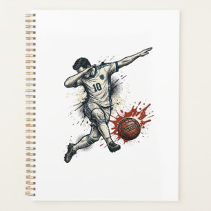 Vintage Soccer Dab Player Graphic Shirt Design_1 Planner