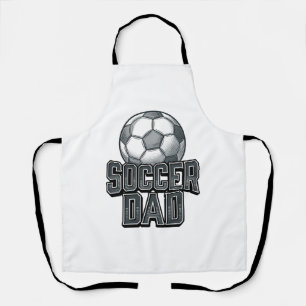 Vintage Soccer Dad Bold Engraving Shirt Design_1 Apron