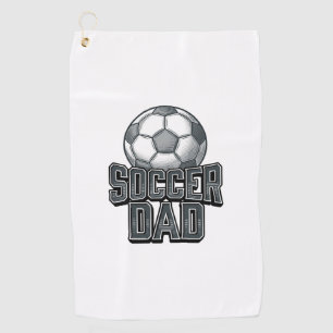 Vintage Soccer Dad Bold Engraving Shirt Design_1 Golf Towel