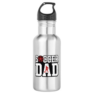 Vintage Soccer Dad Distressed Sports Typography Sh 532 Ml Water Bottle