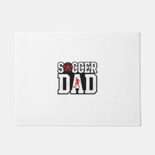 Vintage Soccer Dad Distressed Sports Typography Sh Doormat