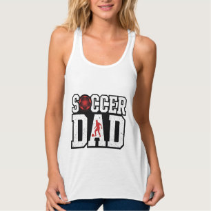 Vintage Soccer Dad Distressed Sports Typography Sh Singlet