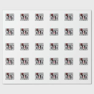 Vintage Soccer Dad Distressed Sports Typography Sh Wrapping Paper