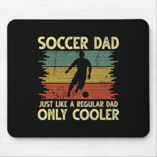 Vintage Soccer Dad Just Like A Regular Dad Only Co Mouse Pad