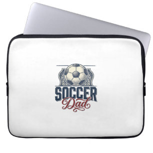 Vintage Soccer Dad Shirt Design_1 Laptop Sleeve