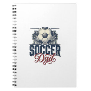 Vintage Soccer Dad Shirt Design_1 Notebook