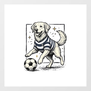 Vintage Soccer Dog Engraving Shirt Design_1