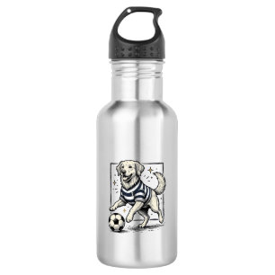 Vintage Soccer Dog Engraving Shirt Design_1 532 Ml Water Bottle