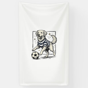 Vintage Soccer Dog Engraving Shirt Design_1 Banner