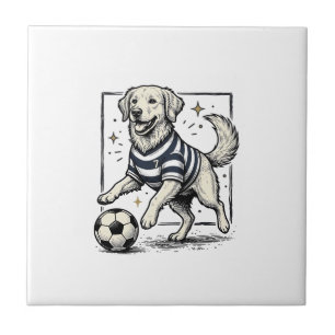 Vintage Soccer Dog Engraving Shirt Design_1 Tile
