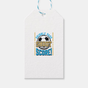 Vintage Soccer Dribble Pass Shoot Score Shirt Desi Gift Tags