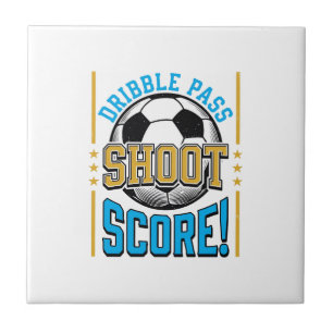 Vintage Soccer Dribble Pass Shoot Score Shirt Desi Tile