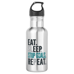 Vintage Soccer Goalie Eat Sleep Stop Goals Shirt_1 532 Ml Water Bottle