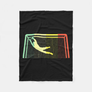 Vintage Soccer Goalie Goalkeeper For Boys Girls T Fleece Blanket