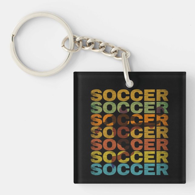 VINTAGE SOCCER KEY RING (Front)