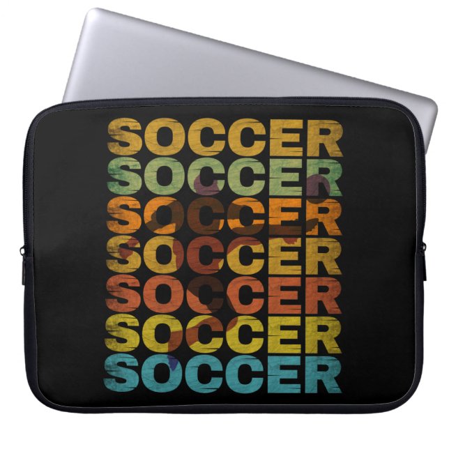 VINTAGE SOCCER LAPTOP SLEEVE (Front)