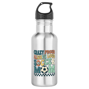 Vintage Soccer Mom Proud Loud Shirt Design_1 532 Ml Water Bottle