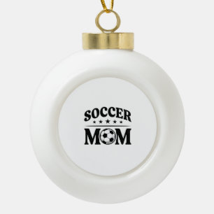 Vintage Soccer Mum Shirt Vector Design_1 Ceramic Ball Christmas Ornament