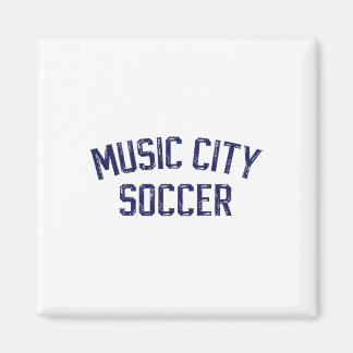 Vintage Soccer Nashville Music City Soccer Retro F Magnet