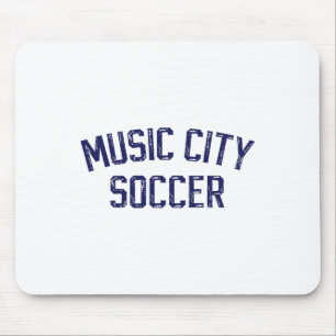 Vintage Soccer Nashville Music City Soccer Retro F Mouse Pad